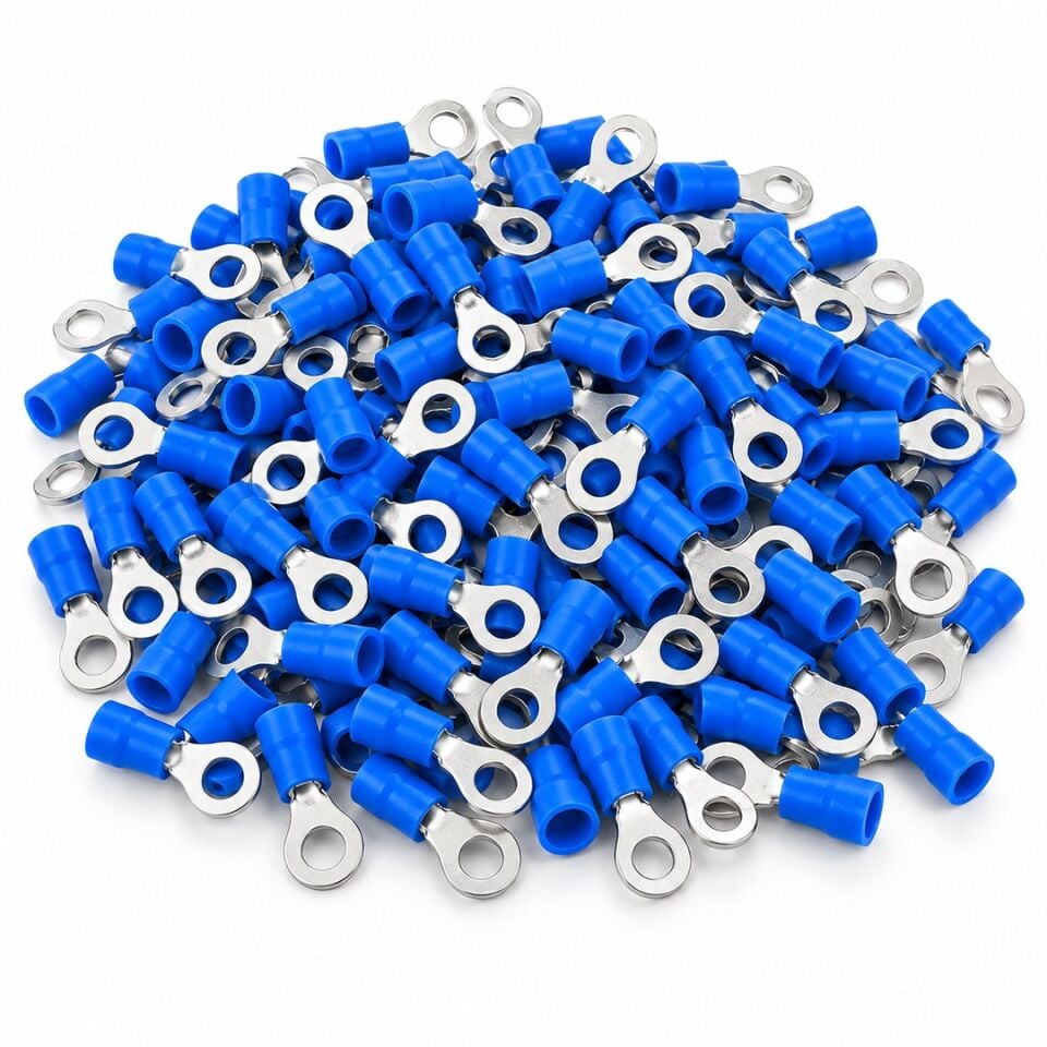 Powermaster PM-39059 1,5-2,5Mm2 Kesit 22X8x6,5Mm Soket Mavi İzoleli Kablo Pabucu