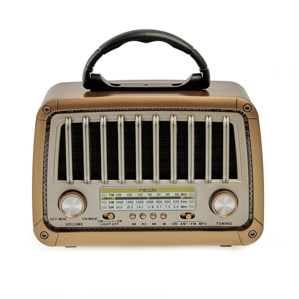 Mikado MDR-327 Ahşap Bluetooth Destekli Nostaljik Radyo