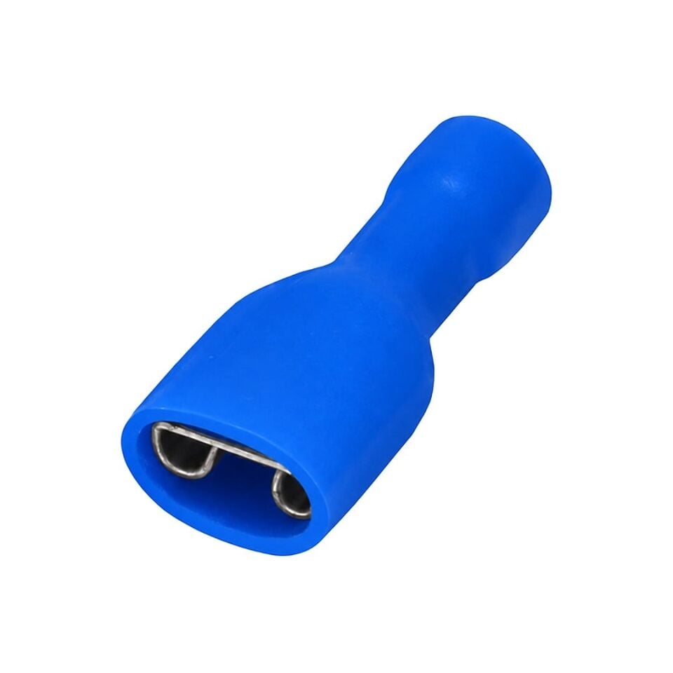 Powermaster PM-39053 1,5-2,5Mm2 Kesit 24X9x6mm Soket Mavi İzoleli Kablo Pabucu