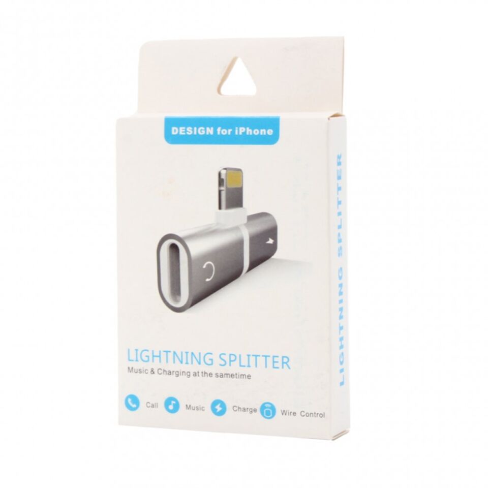Powermaster PM-18316 iPhone Lightning Şarj Kulaklık Çevirici Adaptör Jack