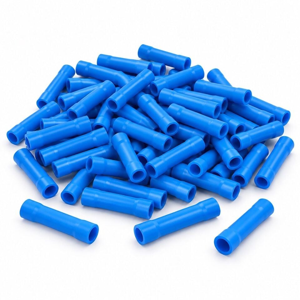 Powermaster PM-39055 1,5-2,5Mm2 Kesit 25X6x4,5Mm Soket Mavi İzoleli Kablo Pabucu