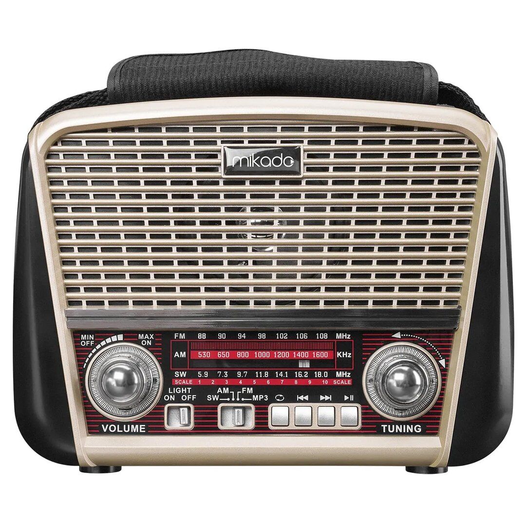 Mikado MDR-8BT Plus Bluetooth Destekli FM-AM Nostaljik Radyo