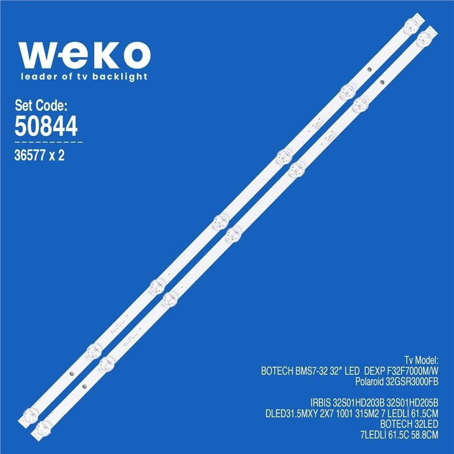 Wkset-5844 36577X2 Dled31.5Mxy 2X7 1001 315M2 2 Adet Led Bar