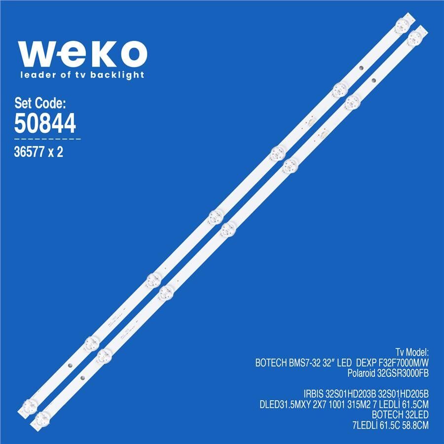 Wkset-5844 36577X2 Dled31.5Mxy 2X7 1001 315M2 2 Adet Led Bar