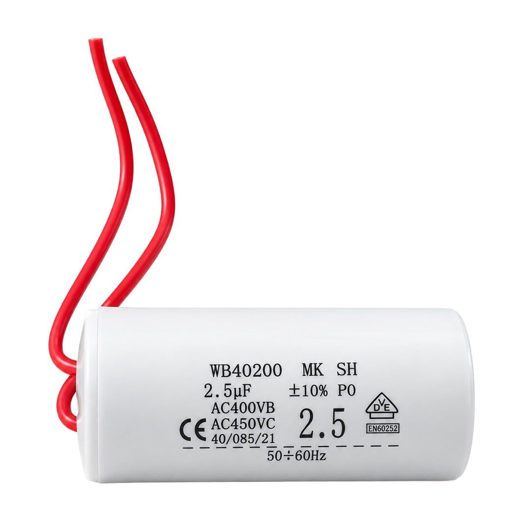 Powermaster WB40200 2.5 Uf 400V/450V AC Kablolu Motor Daimi Çalışma Kapasitörü