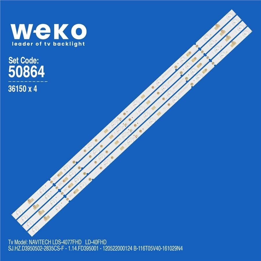 Wkset-5864 36150X4 Sj.Hz.D3950502-2835Cs-F 4 Adet Led Bar