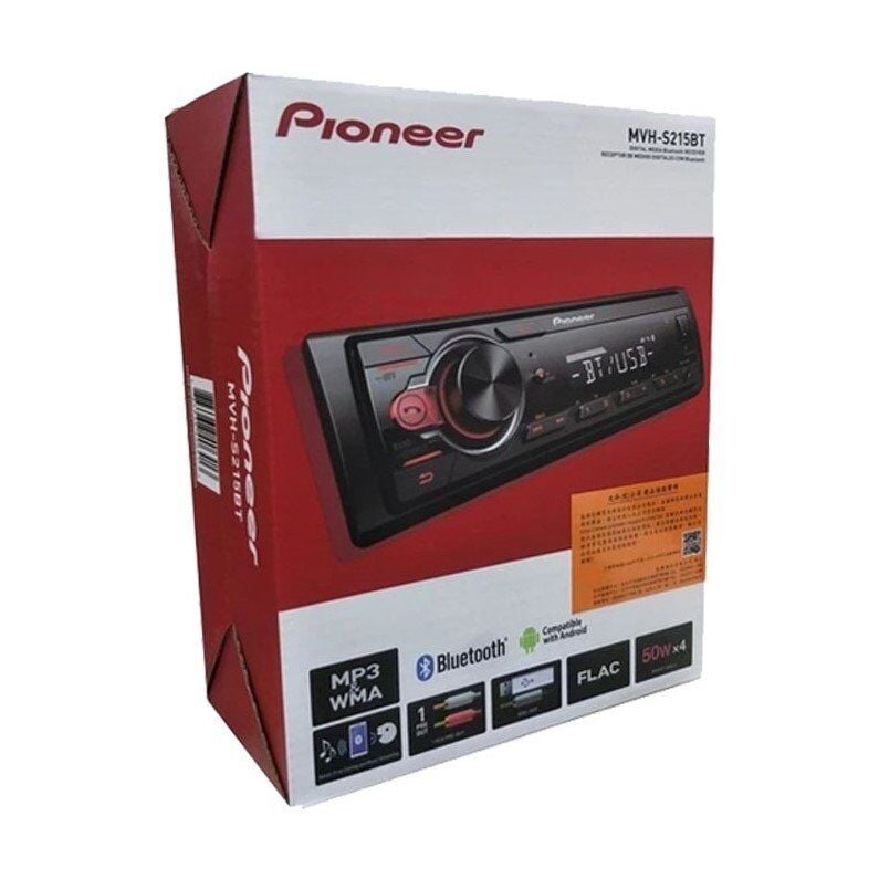 Pioneer MVH-S215BT USB FM Aux Bluetooth Mekaniksiz Oto Teyp