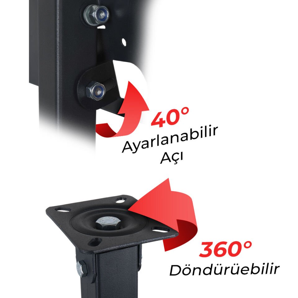 Powermaster PM-32 70-90-110 Cm Dar Ağızlı Tavan Askı Aparatı