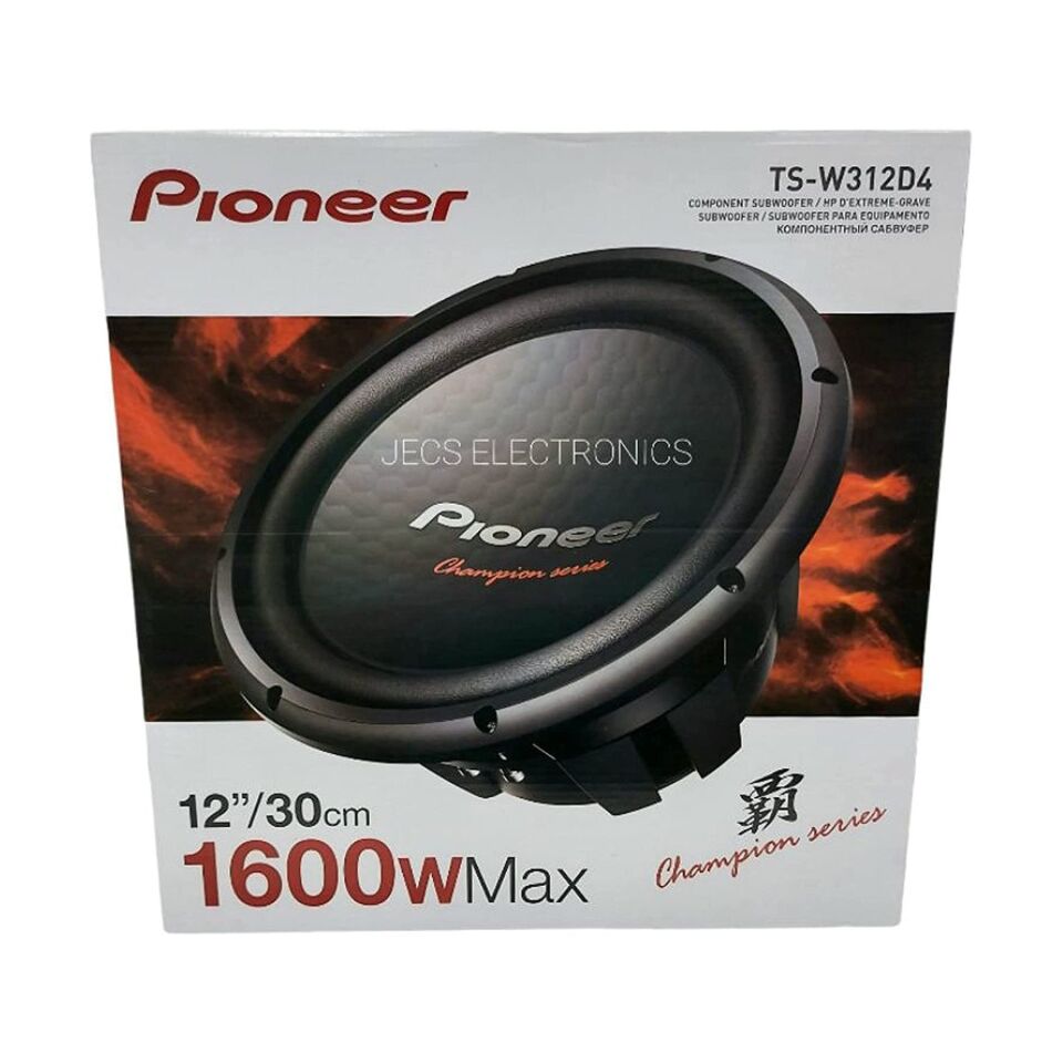 Pioneer TS-W312D4 1600 Watt 30 Cm Çift Bobinli Subwoofer