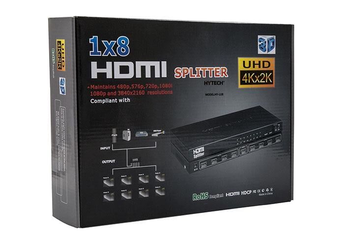Hytech HY-LU8 8 Port 4K X 2K Hdmi Splitter Dağıtıcı
