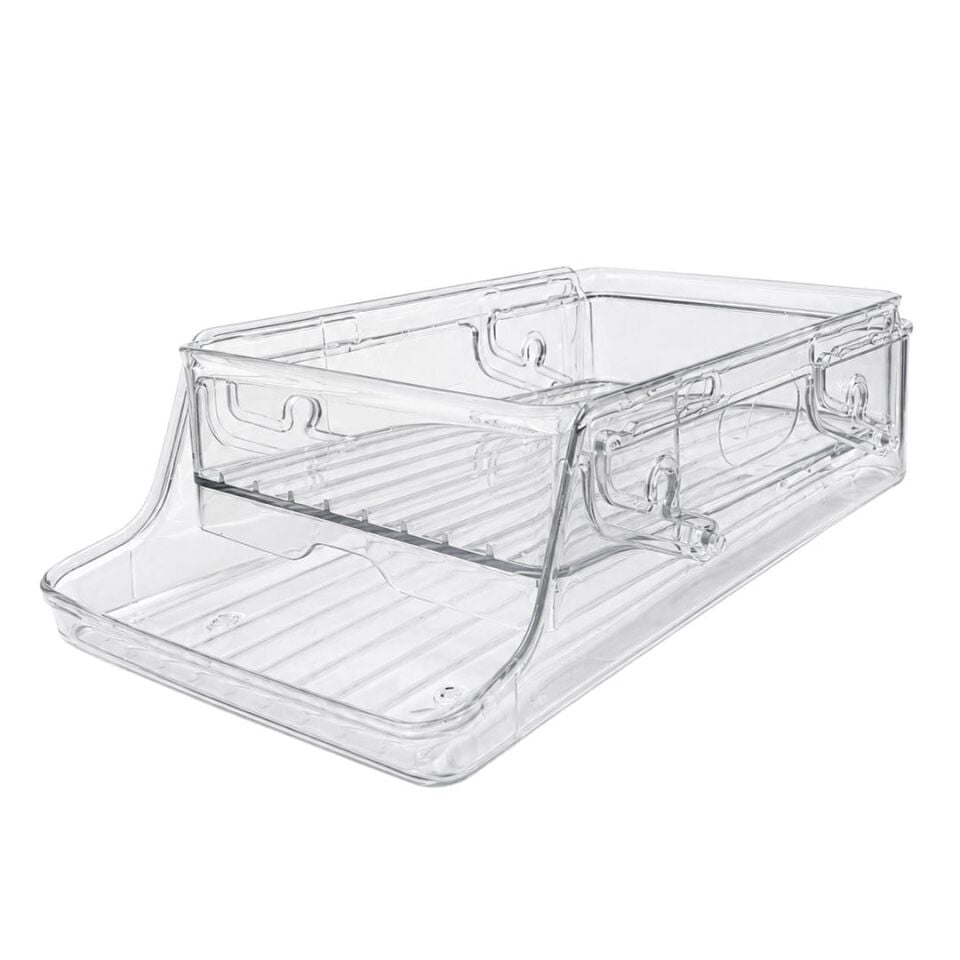 Sunup SN-38899 İki Katlı Yan Askılı Şeffaf Buzdolabı Raflığı