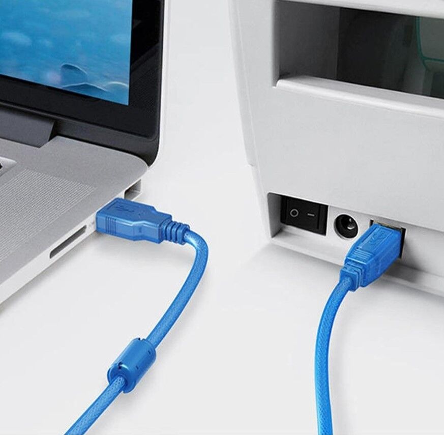 Fully G-534D Şeffaf Mavi Usb 2.0 Yazıcı Kablosu