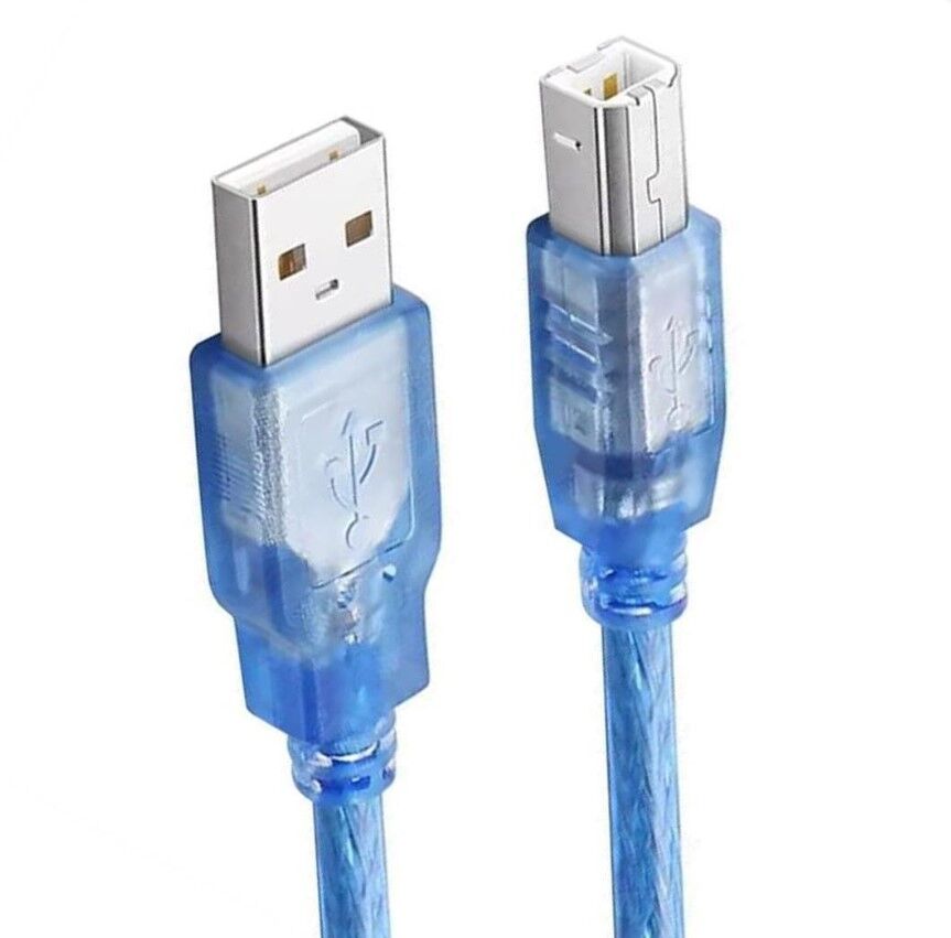 Fully G-534D Şeffaf Mavi Usb 2.0 Yazıcı Kablosu