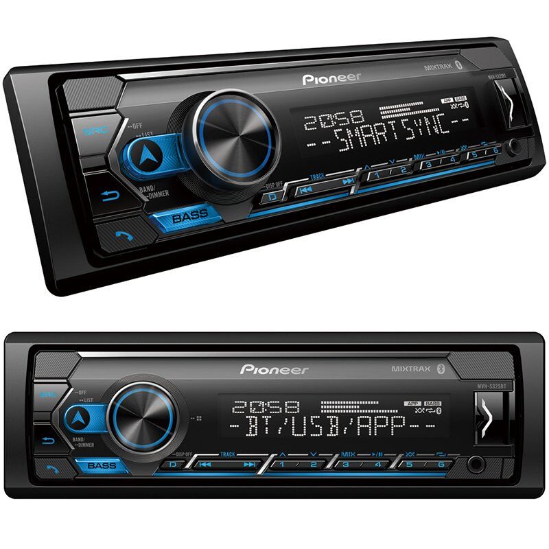 Pioneer MVH-S325BT USB-FM-AUX-Bluetooth 4x50 W Mekaniksiz Oto Teyp
