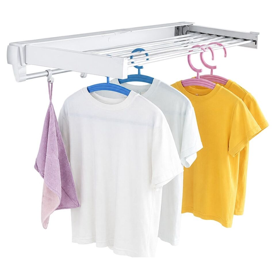 Sunup SN-37717 Katlanabilir Çamaşır Askılığı Duvara Monte