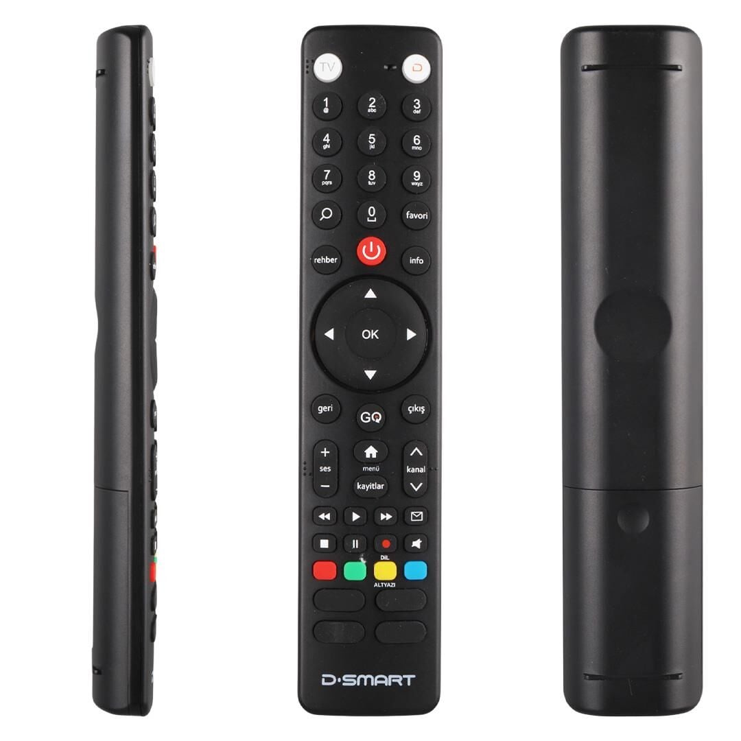 Weko D-Smart Yeni Seris GO Tuşlu HD Uydu Alıcı Kumandası