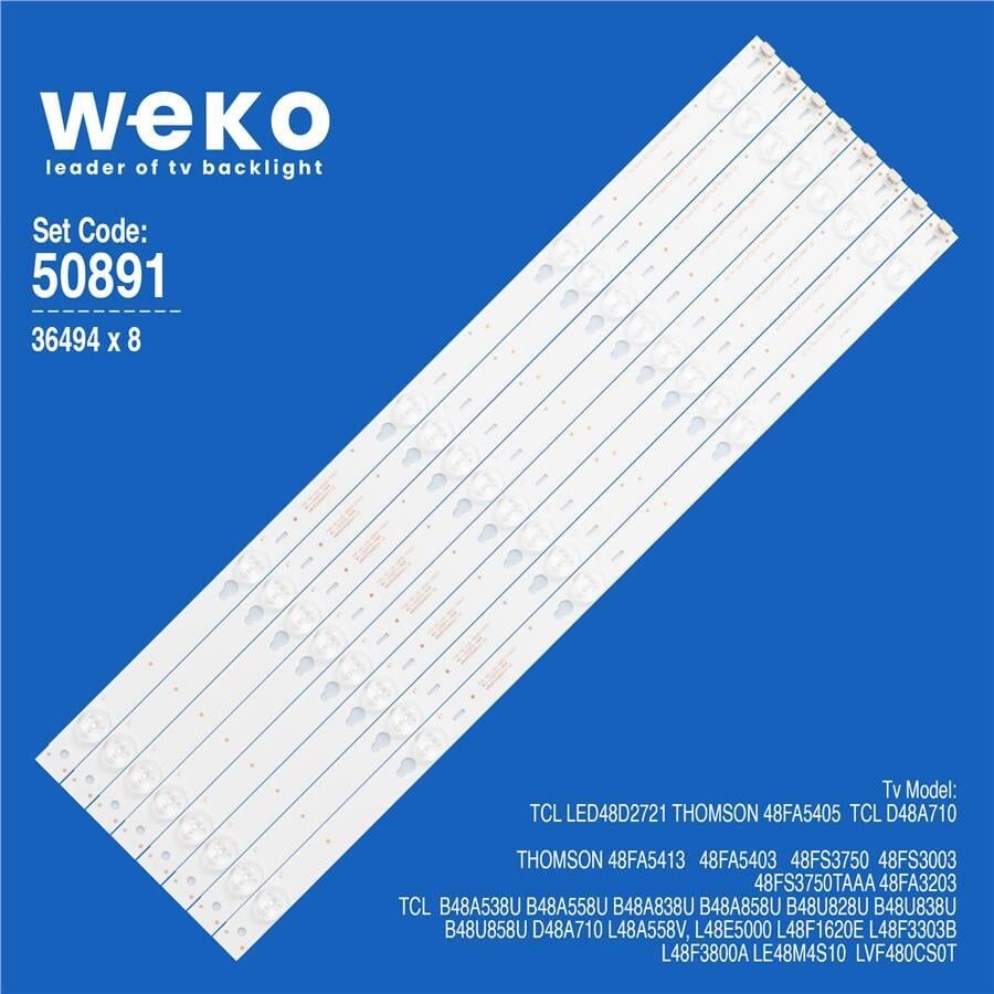 Wkset-5891 36494X8 48Hr330m05a1 V2  Tot_4802700_8X5_3030C_V3 8 Adet Led Bar