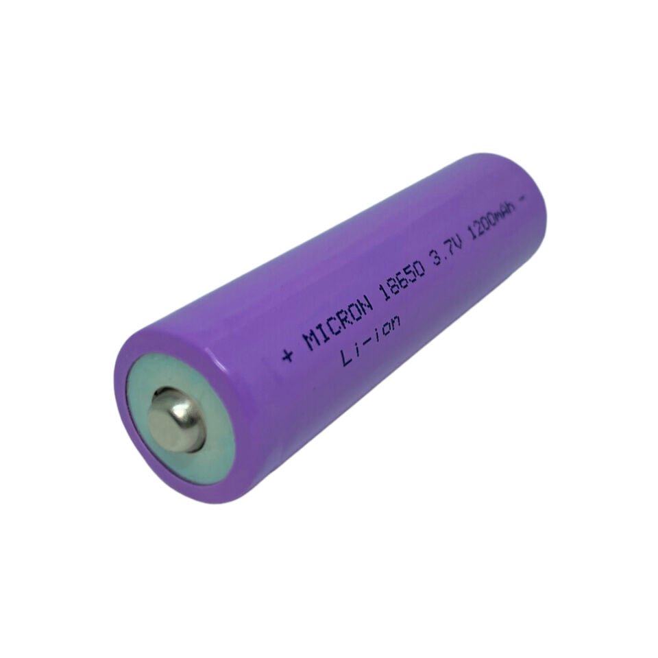 Micron INR18650 3.7 Volt 1200 mAh Li-iOn 18650 Başlıklı Sarj Edilebilir Pil