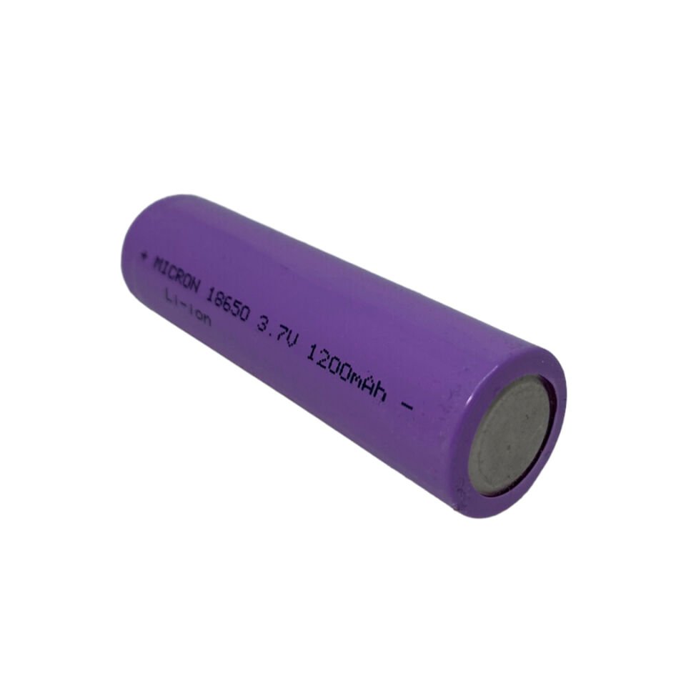 Micron INR18650 3.7 Volt 1200 mAh Li-iOn 18650 Başlıklı Sarj Edilebilir Pil