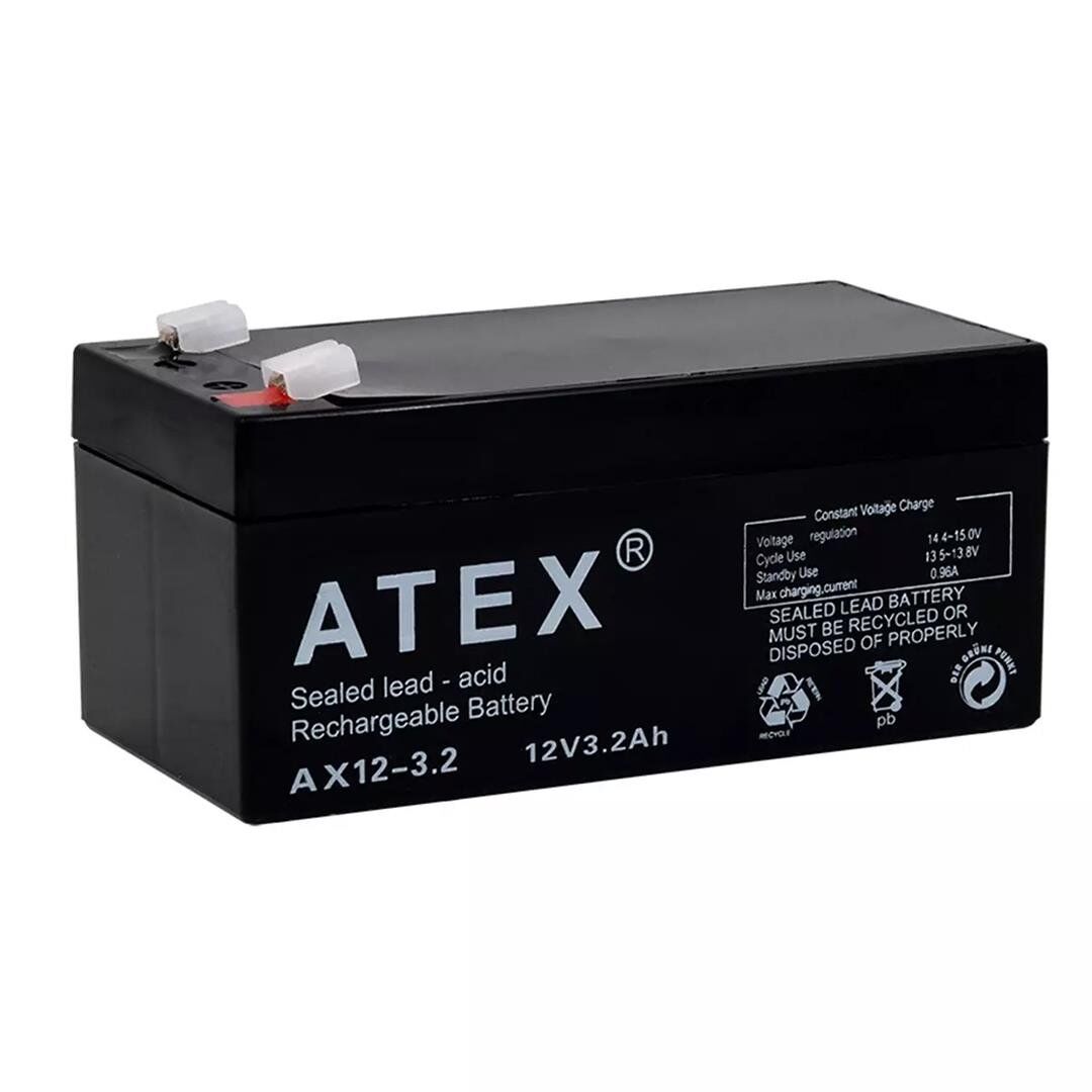 ATEX AX12-3.2 12 Volt - 3.2 Amper Bakımsız Kuru Akü