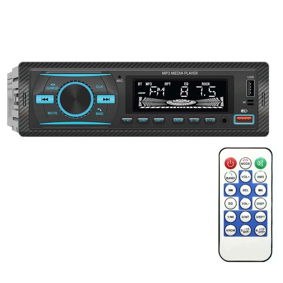 Premio KAC38 RGB 7 Renkli Bluetooth'lu 4x55 Watt Oto Teyp