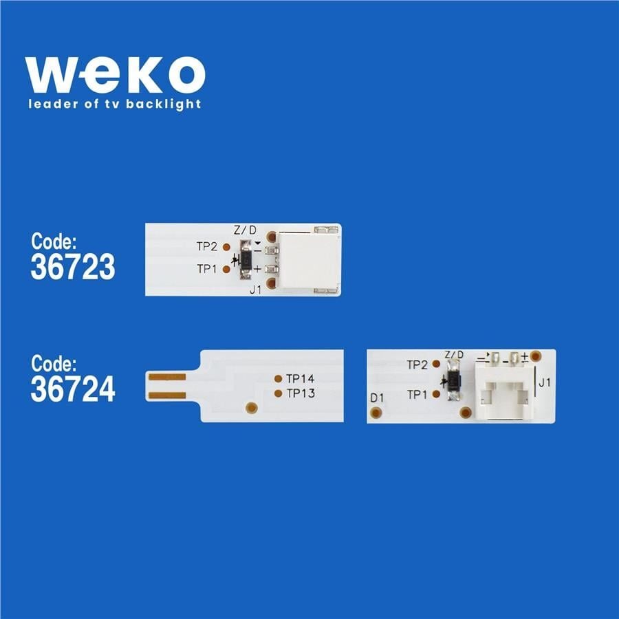Wkset-5897 36723X3 36724X3 Arçelik_55_Clarity_3X5+3X6_1313Fca_L/R 6 Adet Led Bar