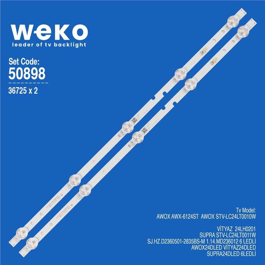 Wkset-5898 36725X2 Sj.Hz.D2360501-2835Bs-M  2 Adet Led Bar