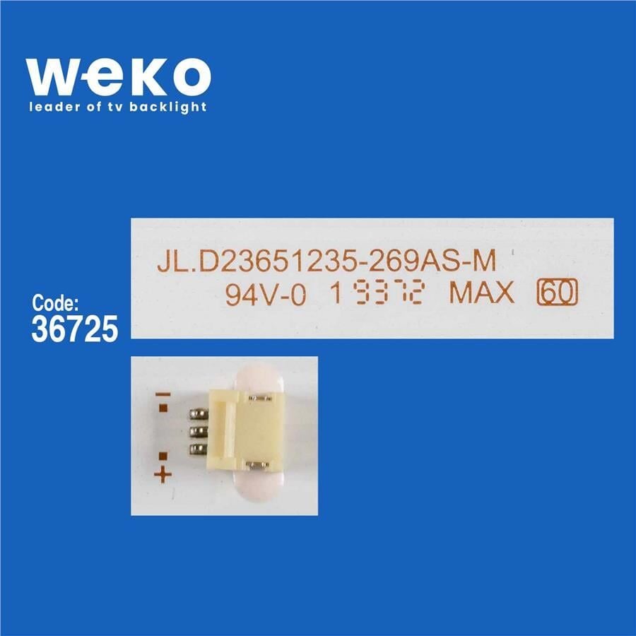 Wkset-5898 36725X2 Sj.Hz.D2360501-2835Bs-M  2 Adet Led Bar