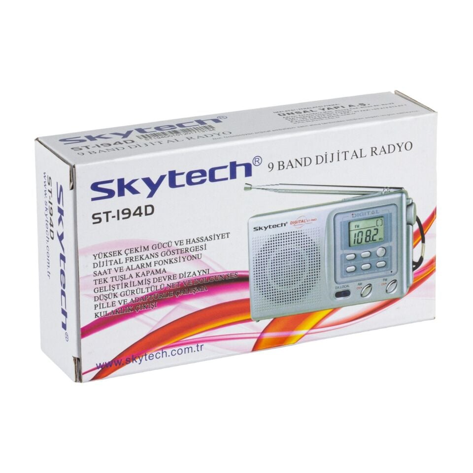 Skytech ST-194D 9 Band Taşınabilir Dijital Radyo