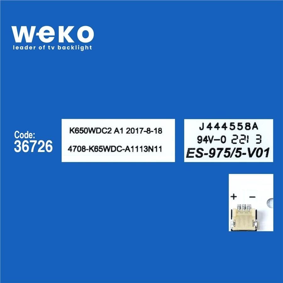 Wkset-5899 36726X12 K650wdc2 A1 12 Adet Led Bar