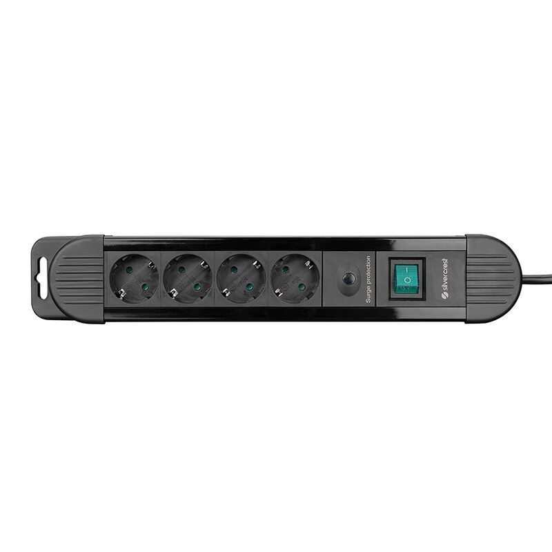 SilverCrest 1.5m 4lü Akım Korumalı Gri Priz 900 Joule SCKS04