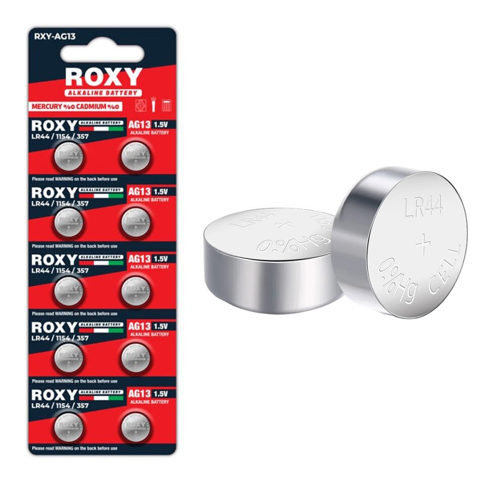 Roxy RXY-AG13 LR44/1154/357 1.5 Volt Alkaline Düğme Pil