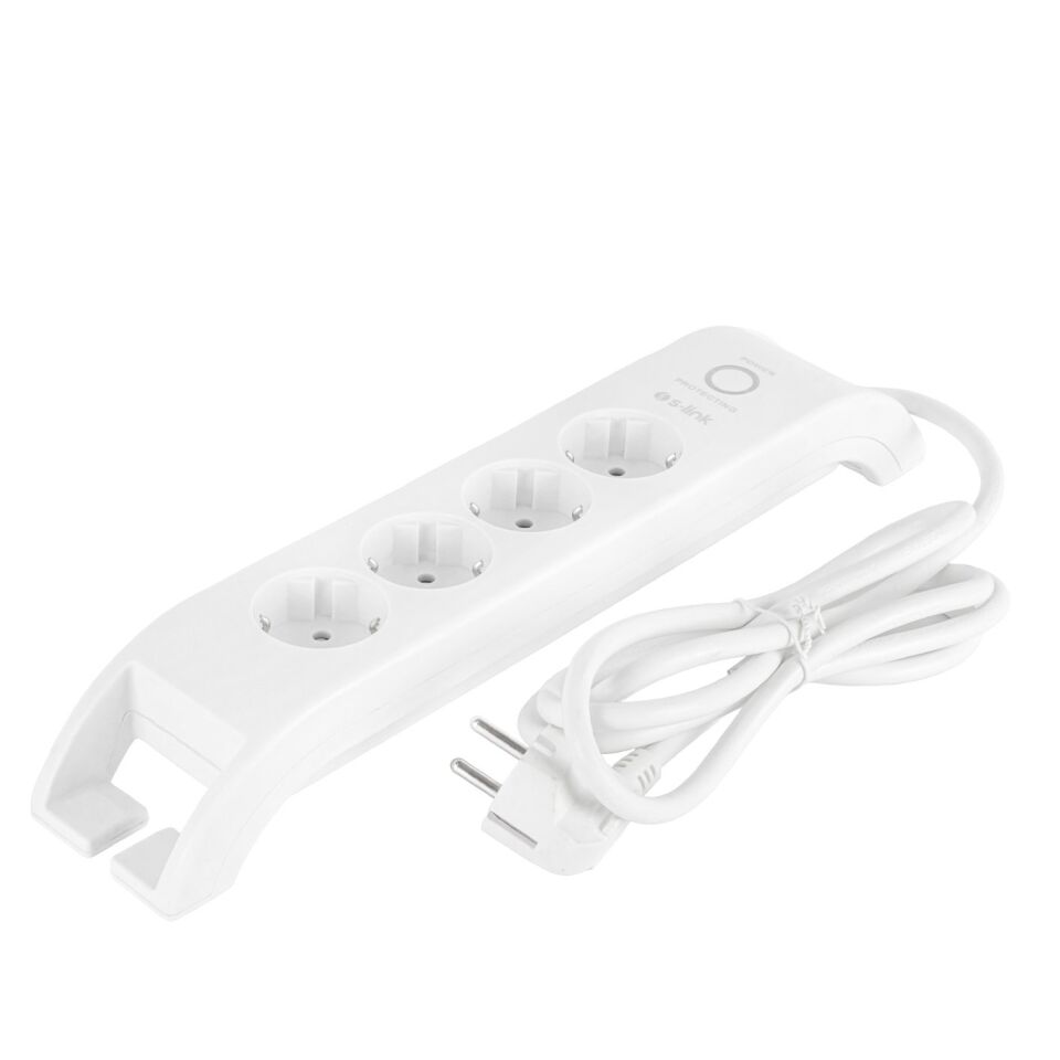 S-Link SPG3040 2 Metre 4'lü 900 Joule Akım Korumalı Beyaz Priz