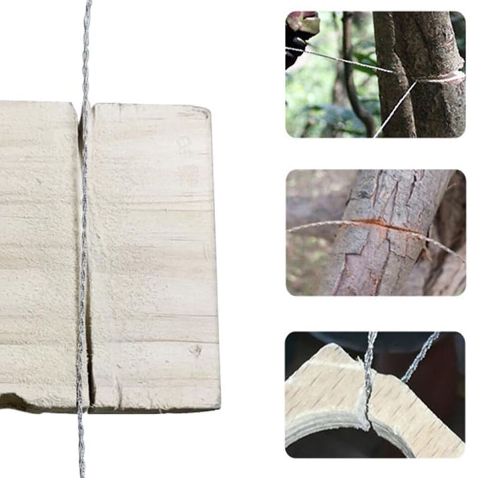 Sunup SN-20500 70 Cm Taşınabilir Kamp Ve Survival El Cep Tipi Paslanmaz Çelik Halat Testeresi