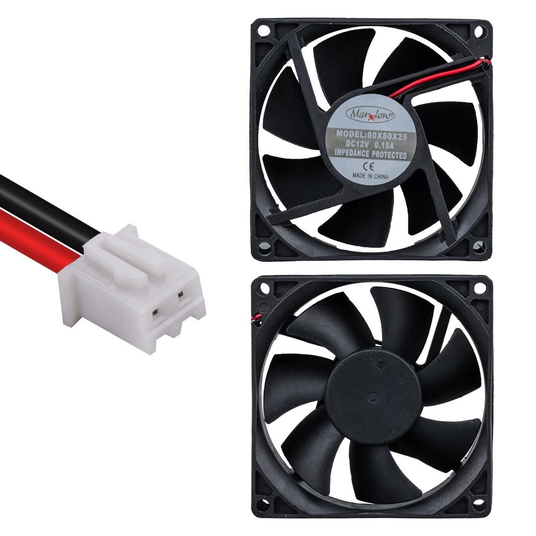 PowerMaster IC-216 80X80X25 mm 12 Volt DC 3 Pin Fan