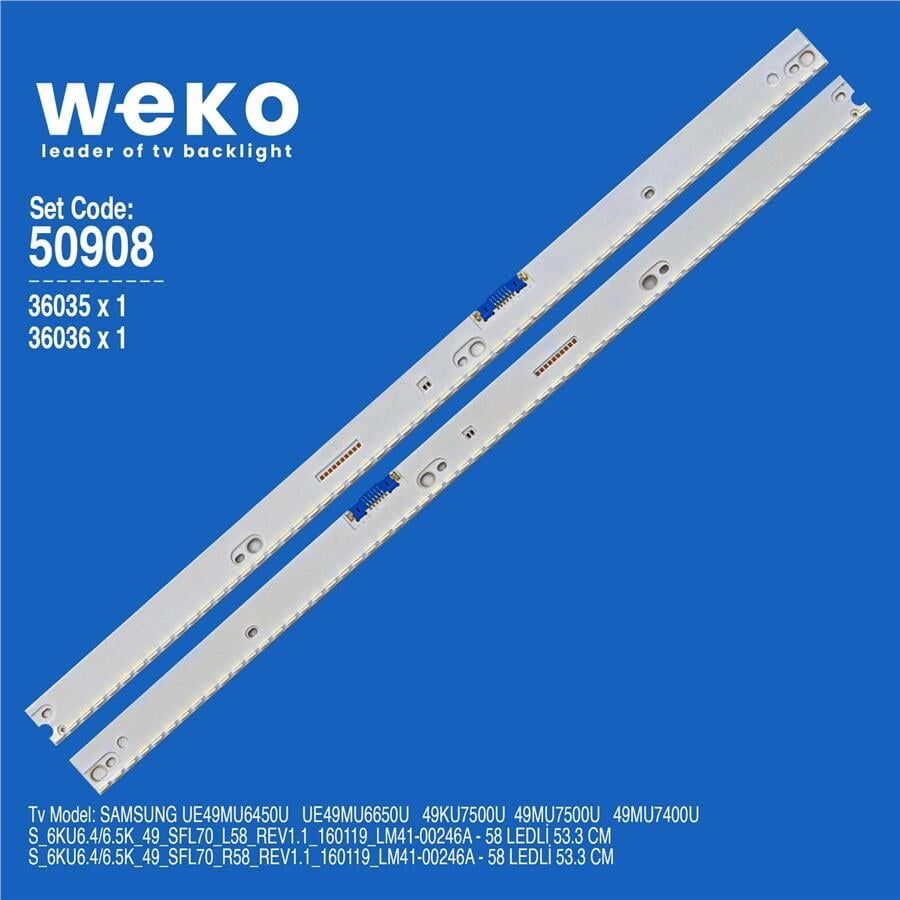 Wkset-5908 36035X1 36036X1 S_6Ku6.4/6.5K_49_Sfl70_L/R58_Rev1.1_160119 2 Adet Led Bar (58Led)