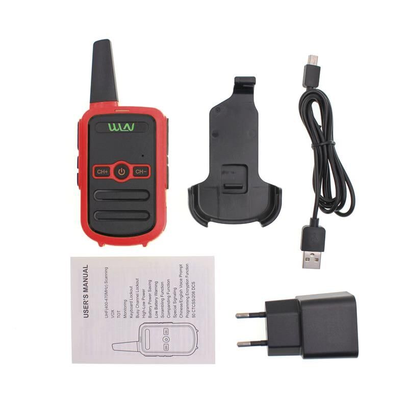 Wln KD-C51 16 Kanal Kırmızı Tekli Telsiz