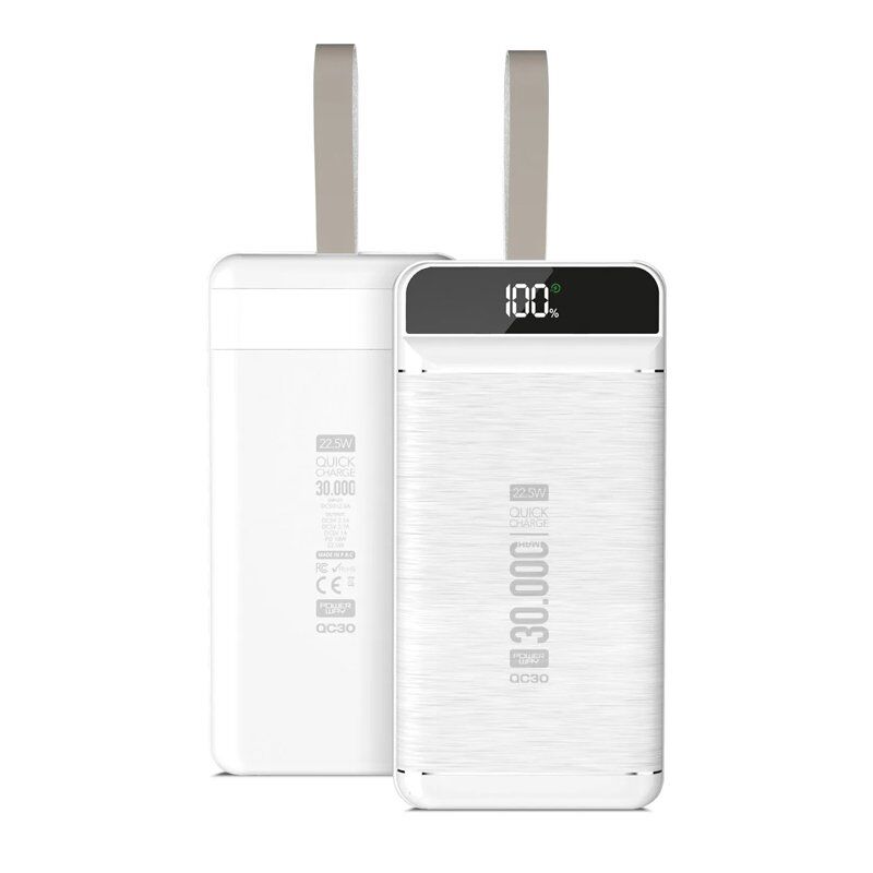 Powerway QC30 30000 Mah Di̇ji̇tal Göstergeli Powerbank