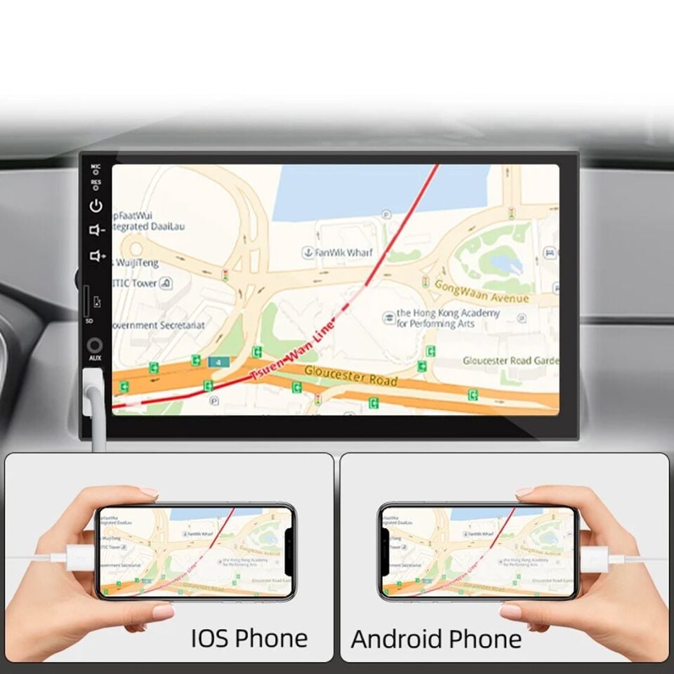 Magicvoice MV-24651 Dokunmatik 7 İnç Mekaniksiz Double Oto Teyp