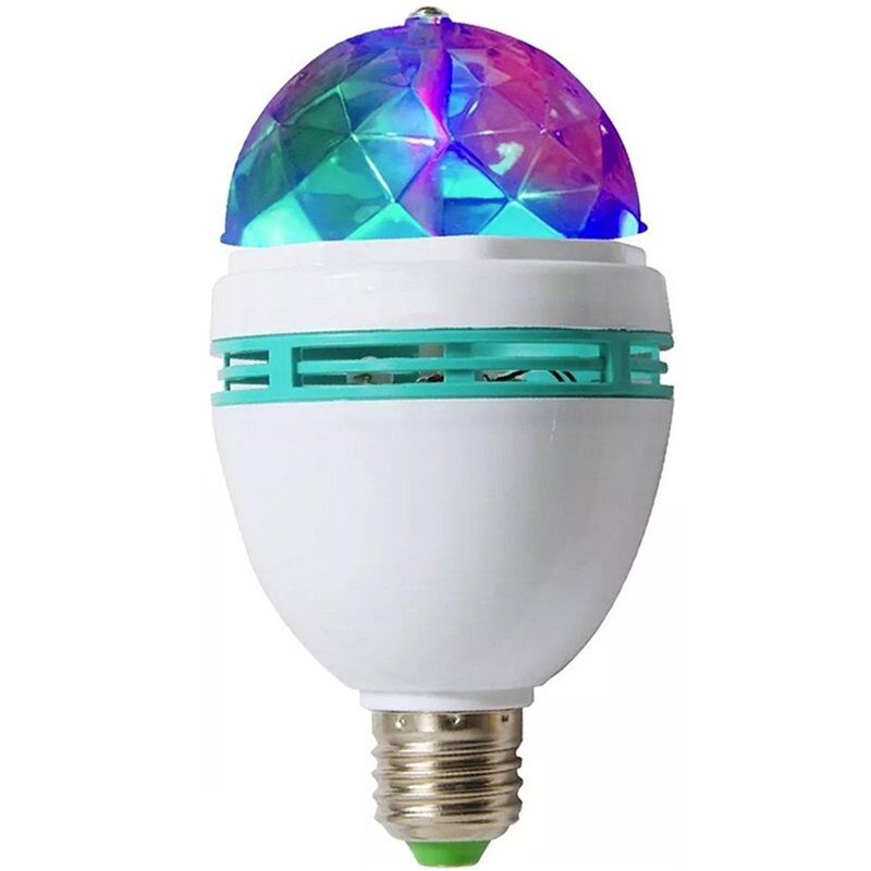 Powermaster Animasyonlu Renkli E27 Dönen Disco Lamba