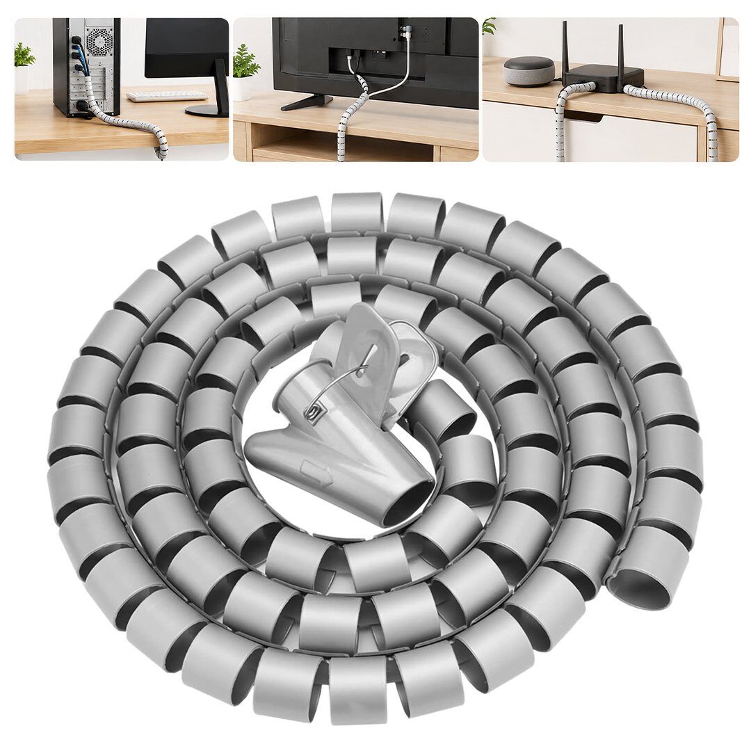 S-Link SL-195 22mm 20 Metre Gri Spiral Kablo Düzenleyici