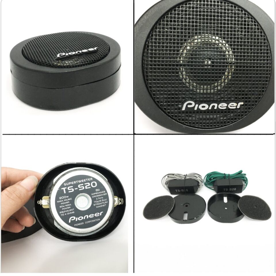 Pioneer TS-S20 3/4'' 20Mm 200 Watt Hard Dome Super Tweeter Tiz Hoparlör (2'LI Takım)