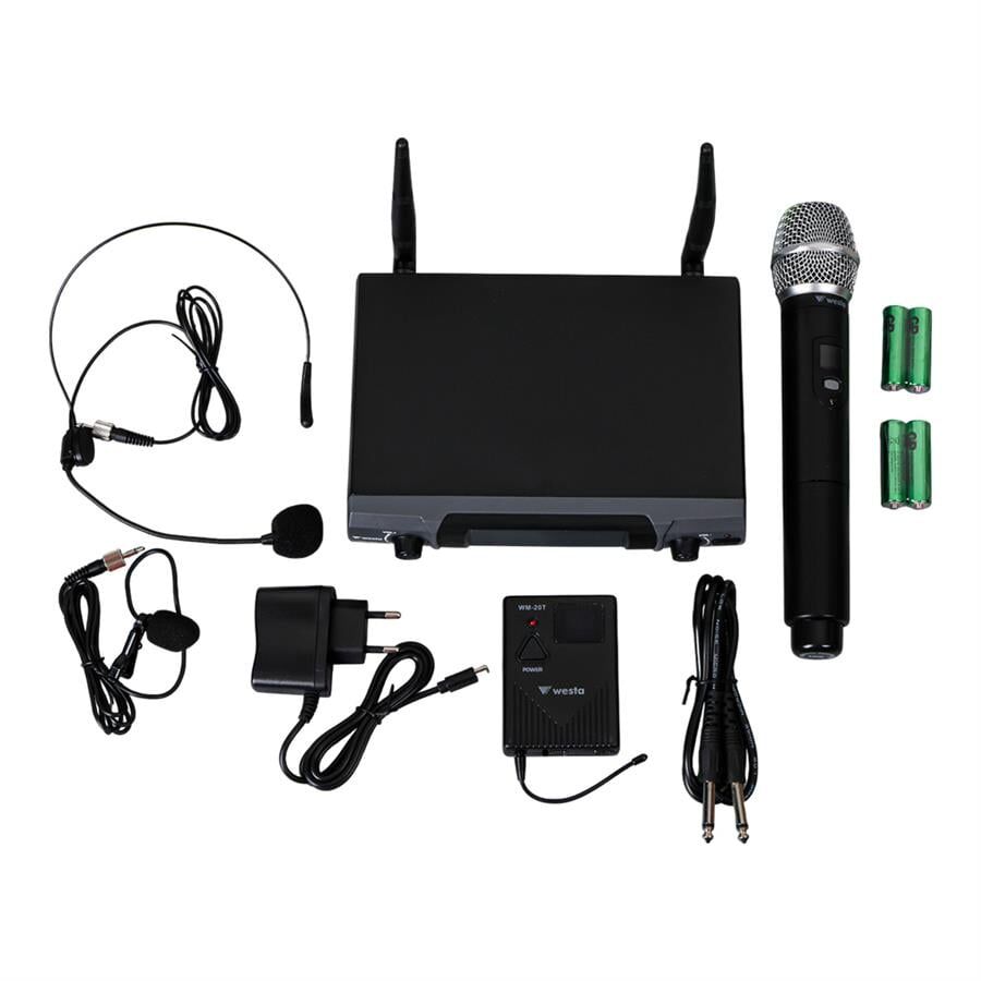 Westa WM-202HT Kablosuz Uhf Mikrofon Seti