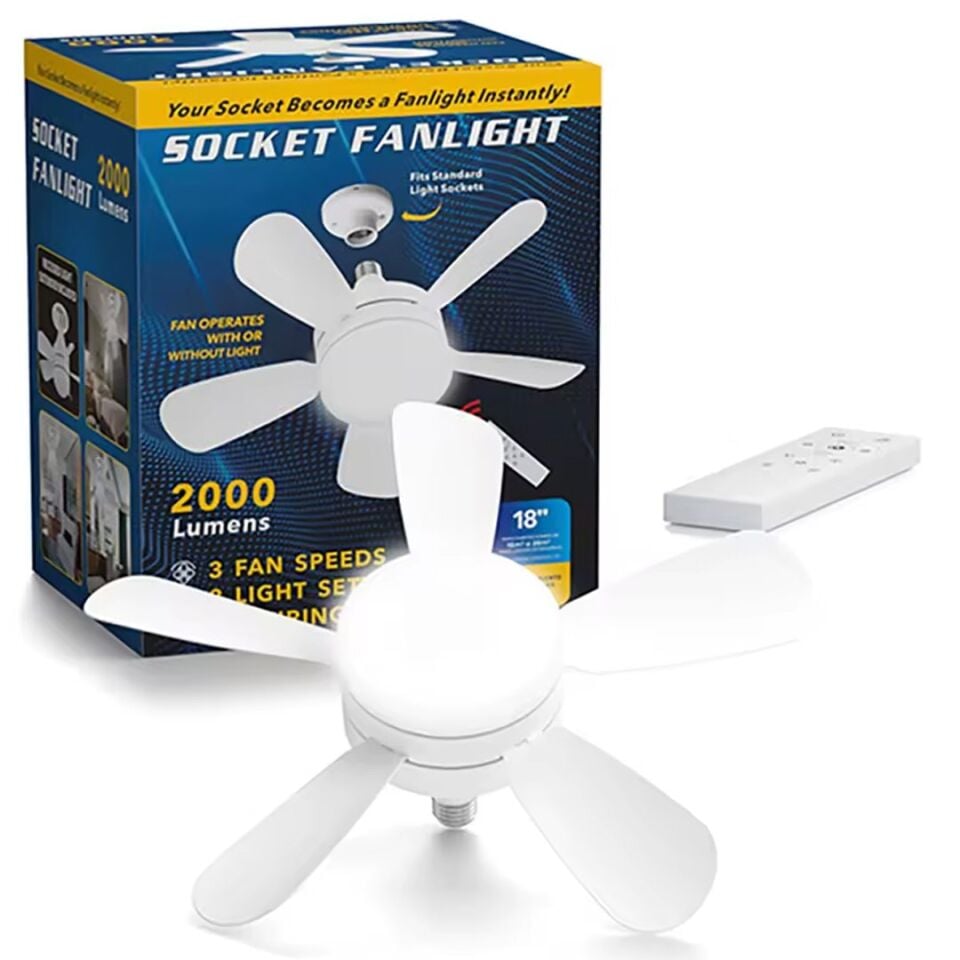 Powermaster PM-25552 Kumandalı Ledli Tavan Fan Vantilatör