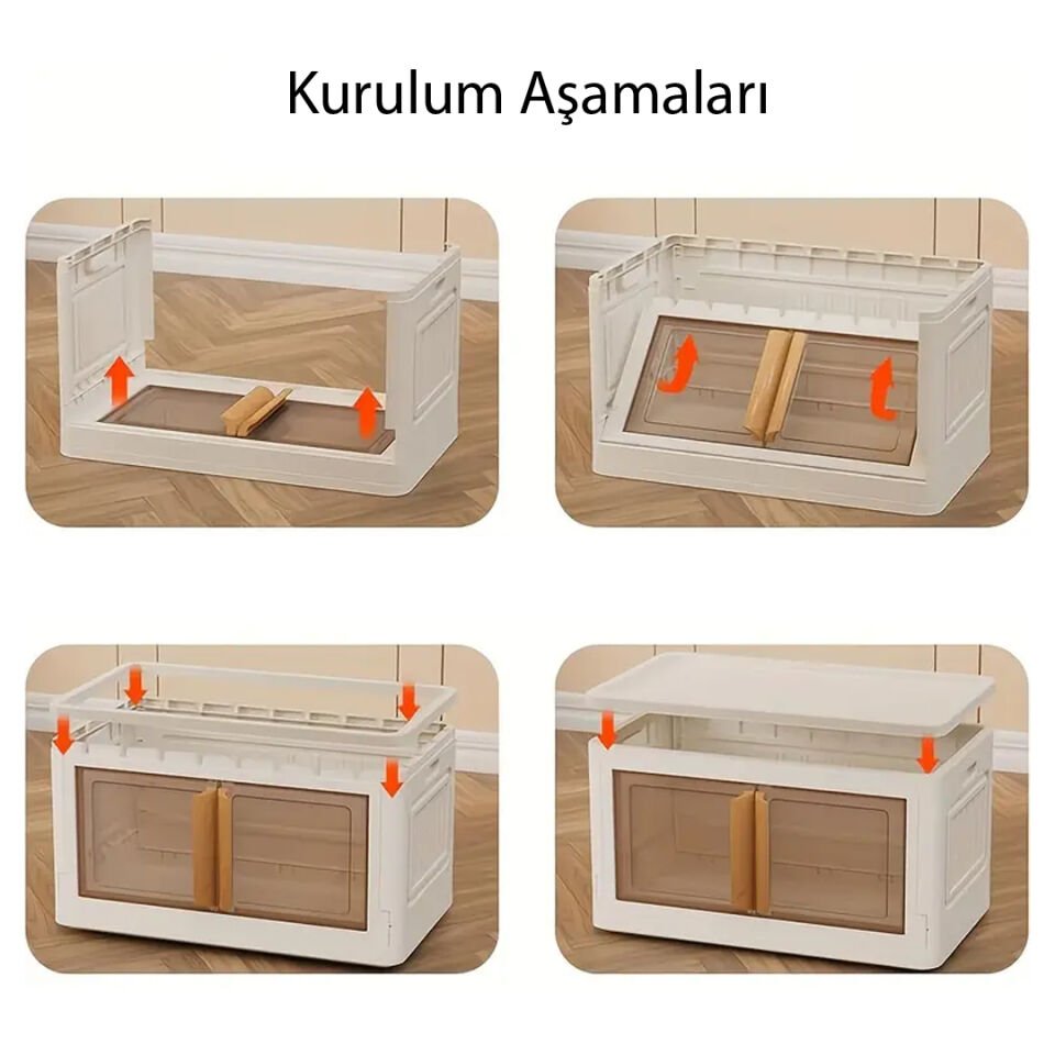 Sunup SN-25881 72L Katlanabilir Plastik Saklama Kutusu