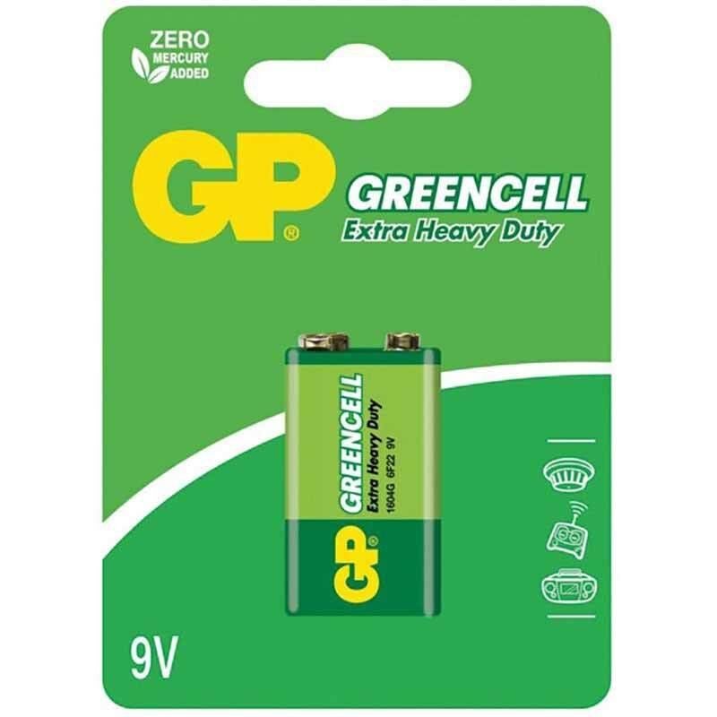 GP 1604GLF Greencell 9 Volt Pil ( Tekli )