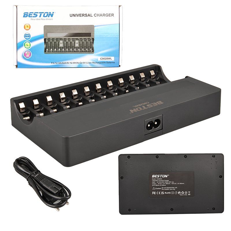 Beston C9028WL AA/AAA/9V/C Boy/D Boy/Lion Pil Şarj Cihazı