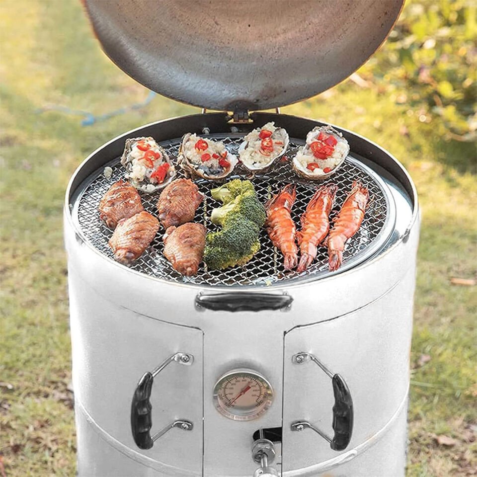 Sunup SN-26266 Kömürlü Barbekü Mangal Izgarası Gümüş Renk
