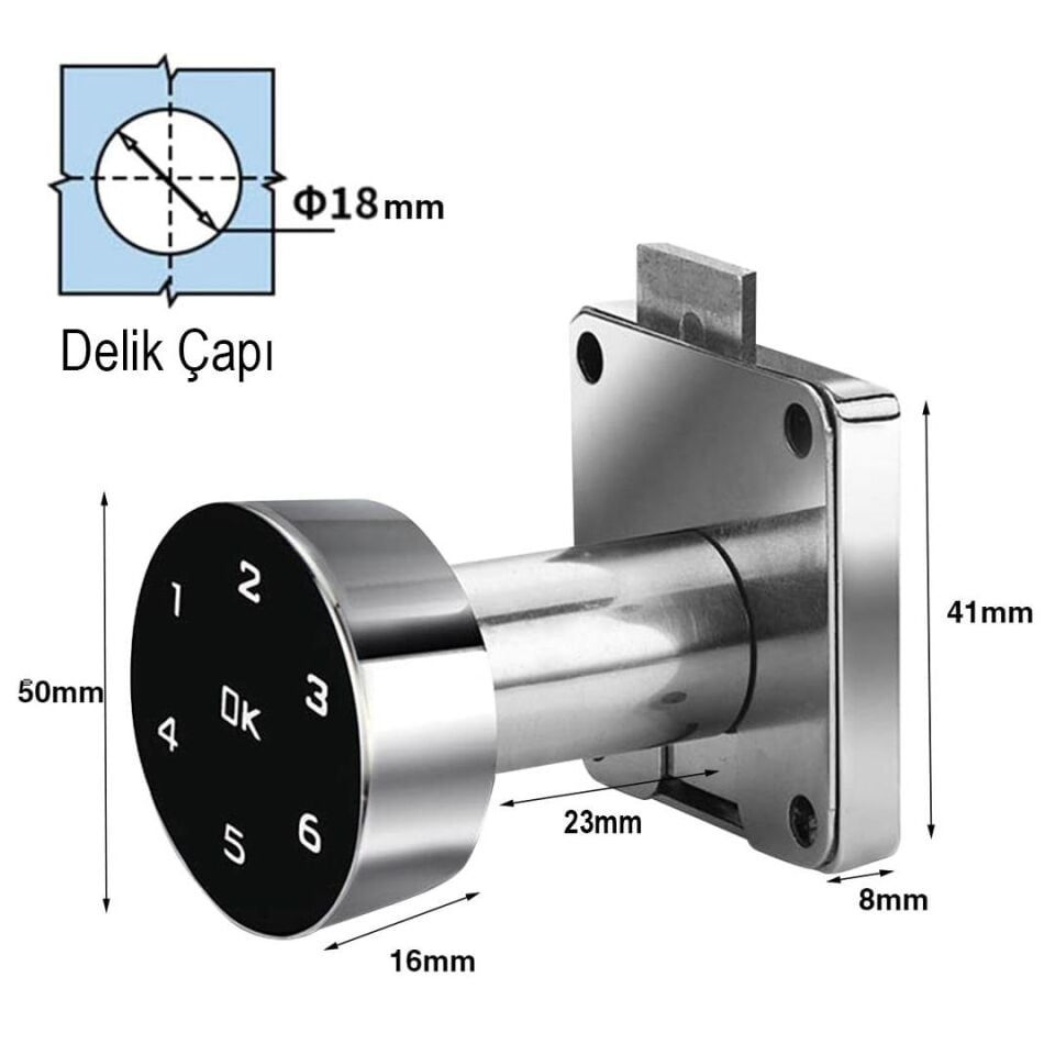 Powermaster PM-26730 Çekmece Dolap Kilidi
