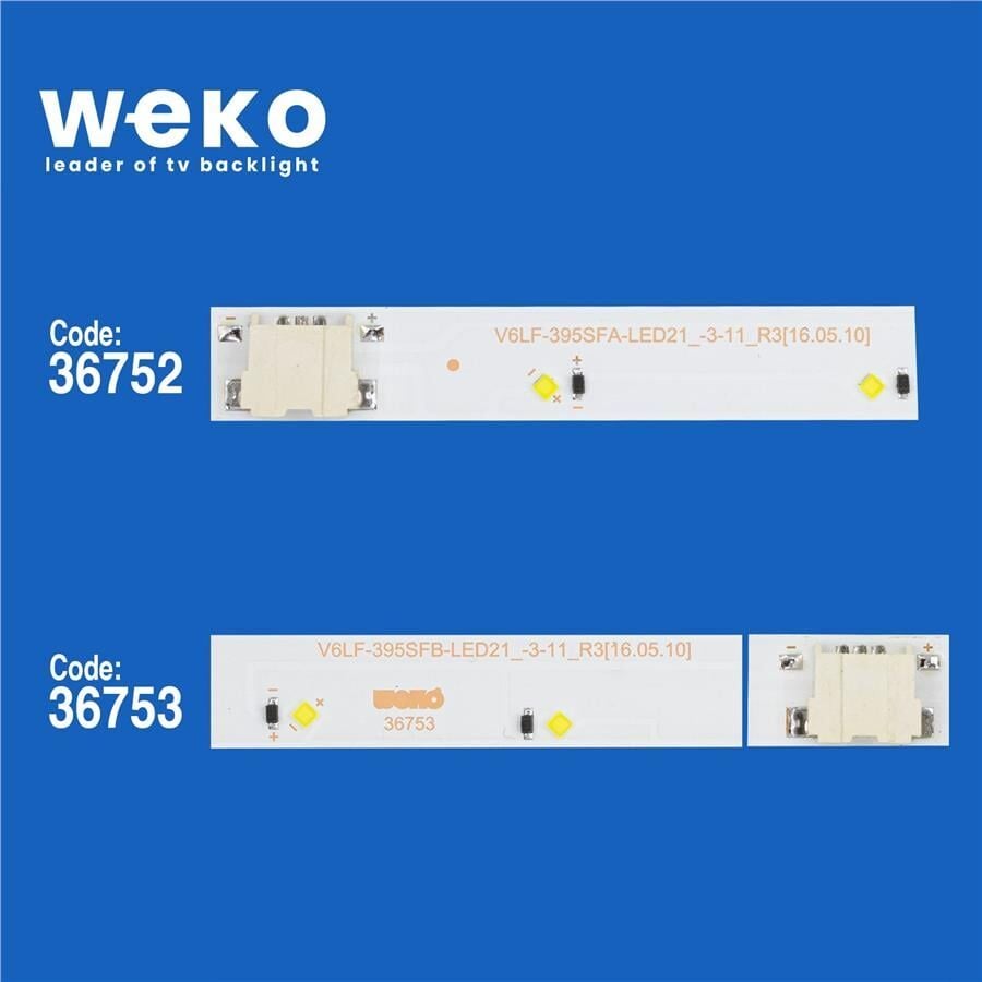Wkset-5956 36752X1 36753X1 V6lf_395Sfa/B 2 Adet Led Bar (21Led)